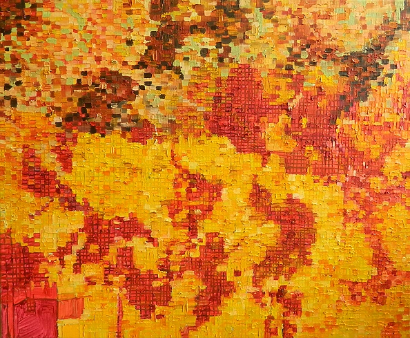 Jadwiga Olszewska-Szewczyk - fireworks 2 orange composition