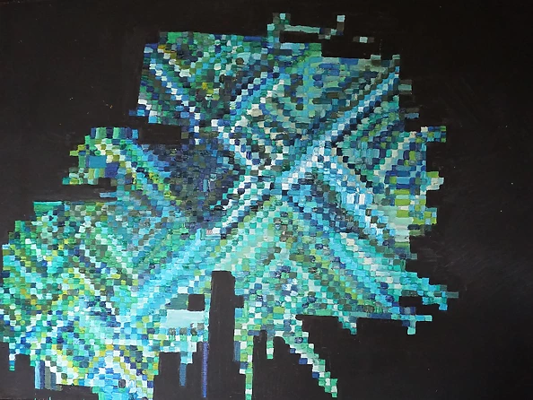 Jadwiga Olszewska-Szewczyk - blue fireworks