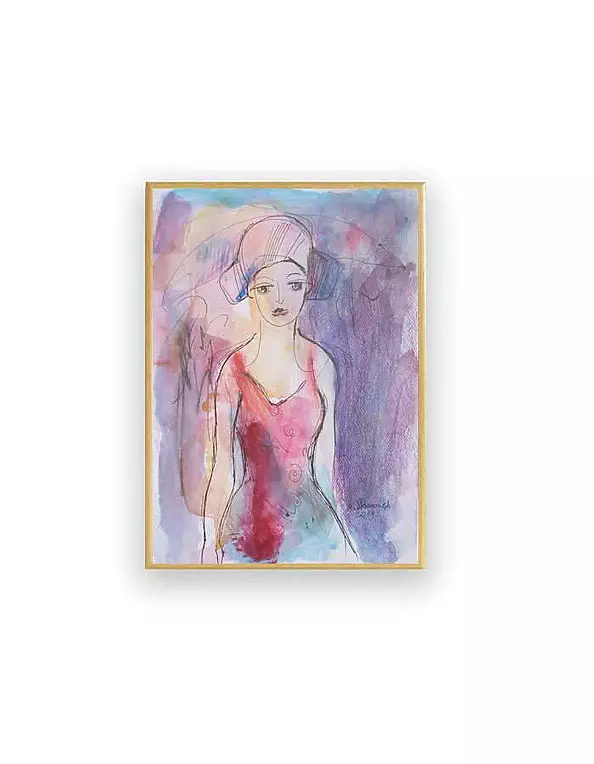 Anna Skowronek - fashion show - watercolor