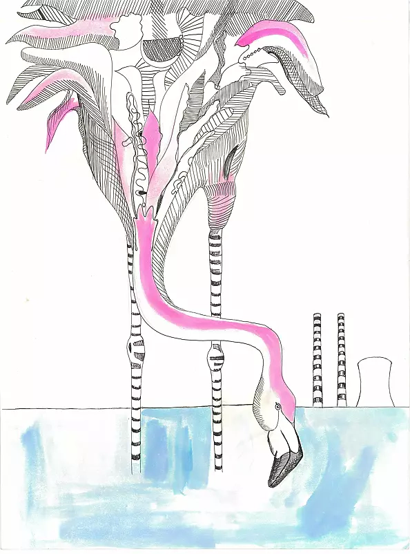 Teresa Kazimierczak - flaming z motywem nowej huty 