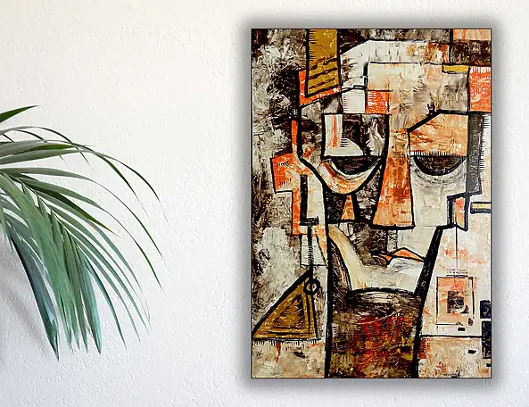 Marek Lutek, bouche 11623, Peinture à l'huile - panneau, 46 x 66