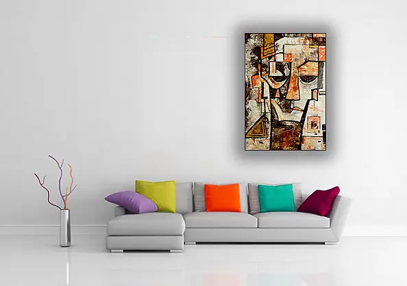 Marek Lutek, bouche 11623, Peinture à l'huile - panneau, 46 x 66