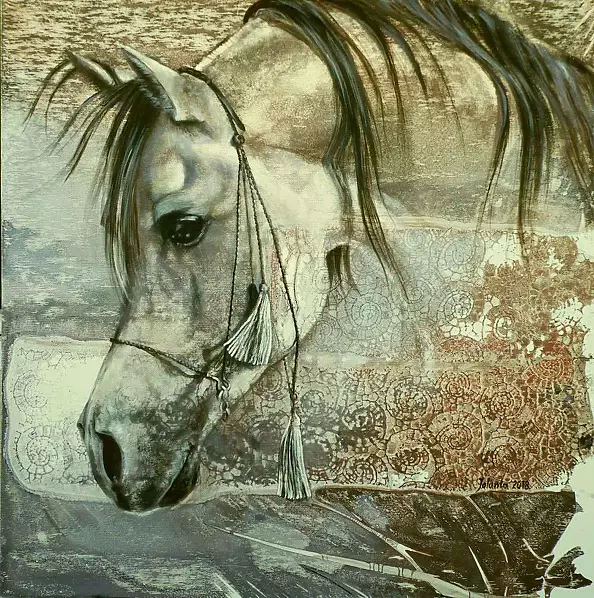 Jolanta Kalopsidiotis - głowa konia arabskiego