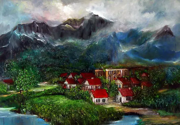 Alicja Urbaniak - mountains in clouds