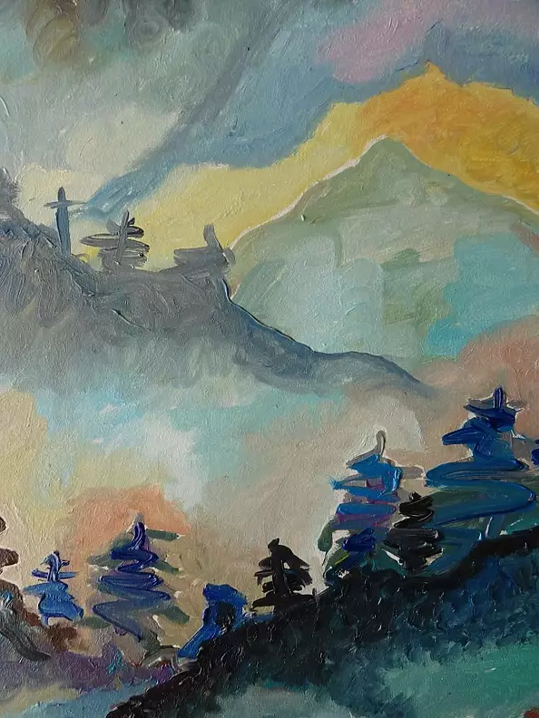 Marlena Kuc - góry we mgle