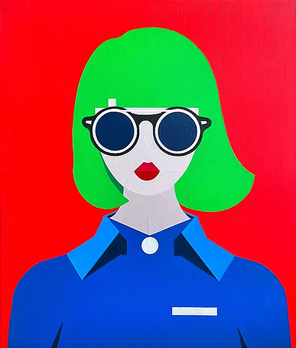 Adrian Wojciechowski - green hair