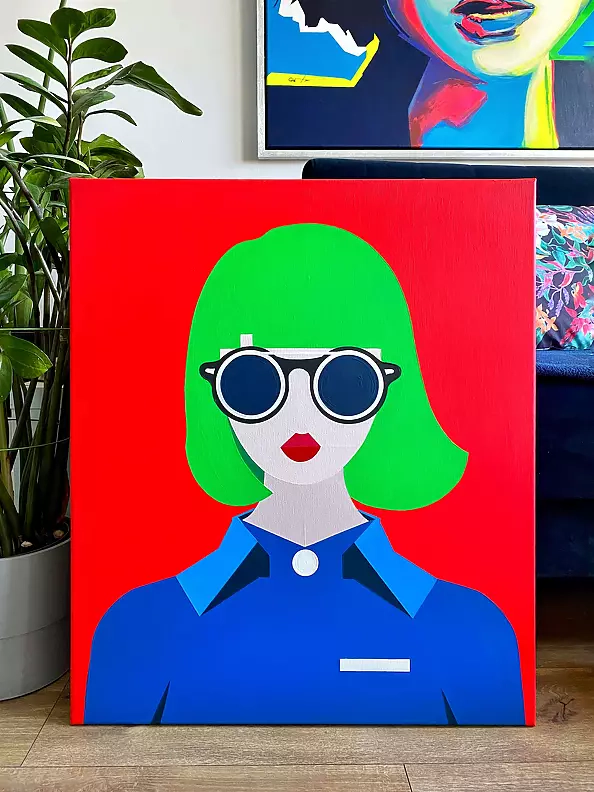 Adrian Wojciechowski - green hair