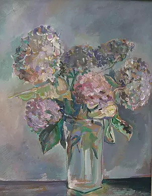 Dorota Chwałek - Hortensien in einer Vase