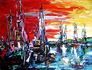 Jerzy Stachura - Port impression red
