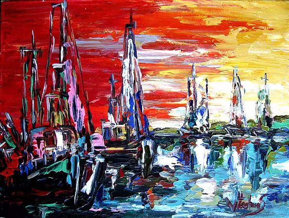 Jerzy Stachura - Port impression red