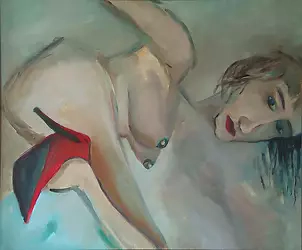   - impresja z czerwonym akcentem