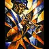 Grzegorz Zalewski, jazzman, Obraz akrylowy - płótno, 70 x 100