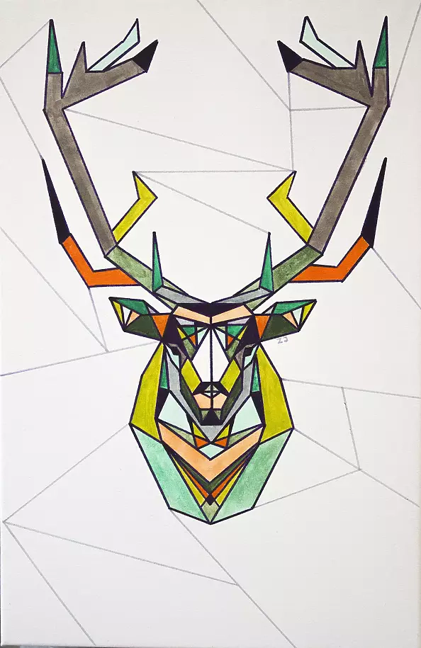 Zuzanna Zu Jankowska - deer geometrical