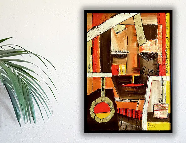 Marek Lutek, CLIPS 11622, Peinture acrylique - panneau, 50 x 70