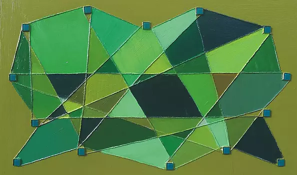 Krystyna Ciećwierska - kaleidoscope olive