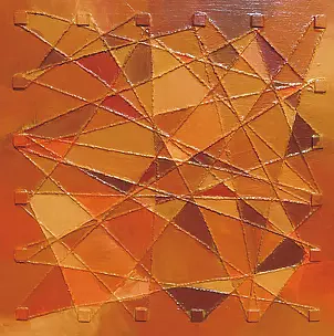 Krystyna Ciećwierska - kaleidoscope orange