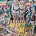 Krzysztof Chrobot, canicule, Oil painting - cardboard/paperboard, 36 x 51