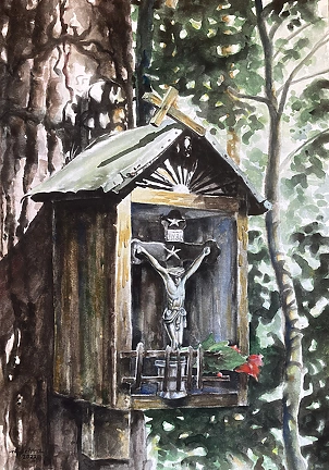 Rafał Bochra - kapliczka w Kluczkowicach 2