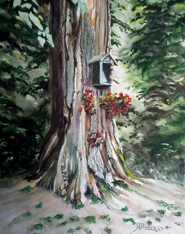 Rafał Bochra - kapliczka w Kluczkowicach 1