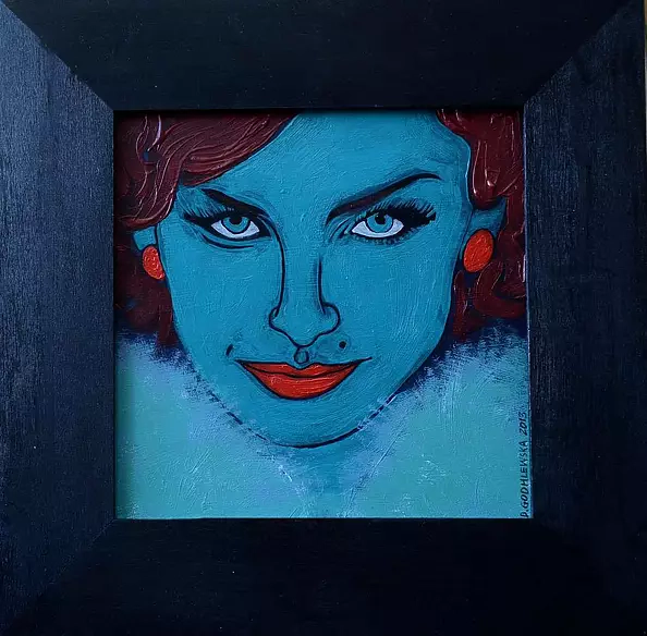 Dorota Godhlewska - Woman II / cycle: WOMEN turquoise