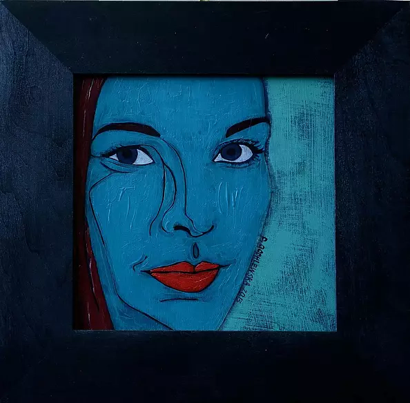 Dorota Godhlewska - woman I / cycle: WOMEN turquoise