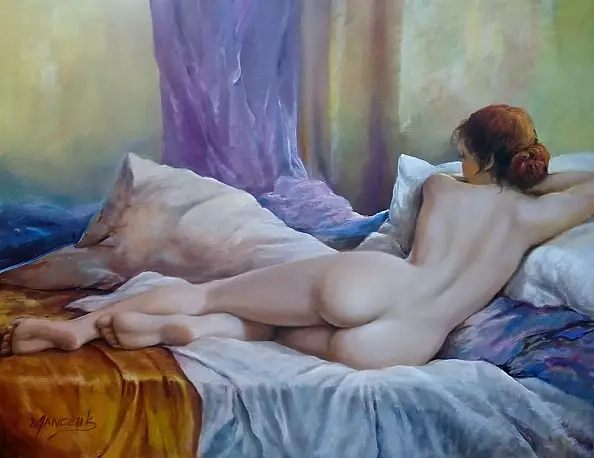 Igor Janczuk - woman in violets