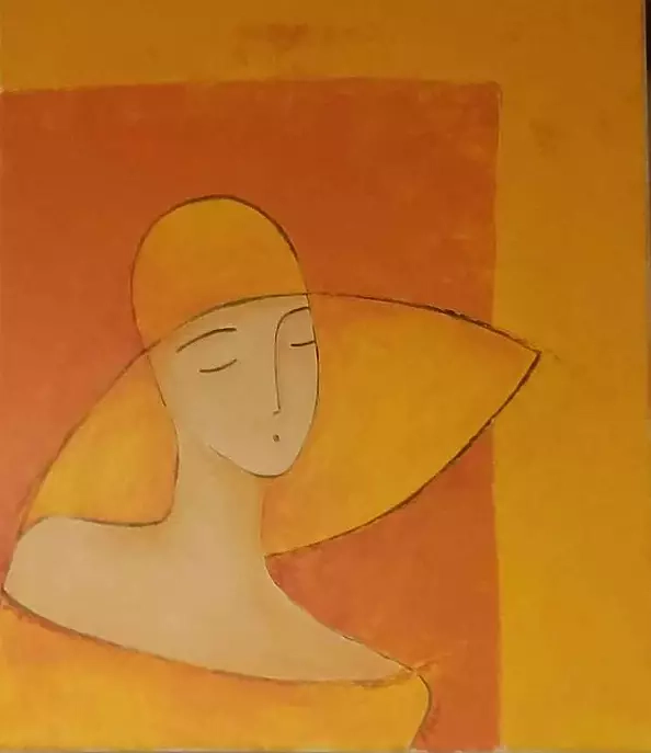 Agnieszka Beer - woman in oranges