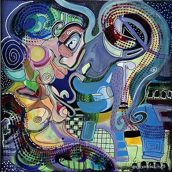 Magdalena Głoskowska Drytkiewicz - a woman with a cat III