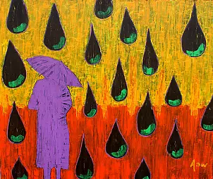   - Woman with umbrella