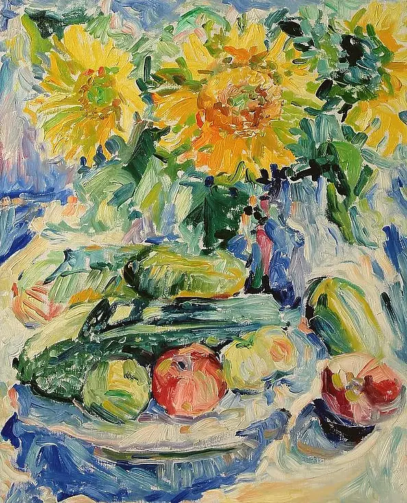 Eryk Maler - collection-H88 ,, Sunflowers 1988