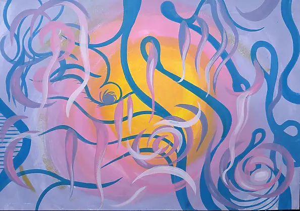 Teresa Kazimierczak - purple composition synesthesia