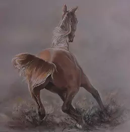 Paweł Pałczyński - horse on the run