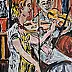 Krzysztof Chrobot, concert, Oil painting - cardboard/paperboard, 36 x 51