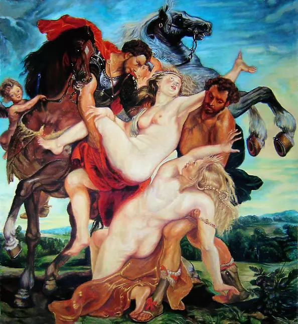 Waldemar Tłuczek - kopia - Porwanie córek Leukippa Rubens