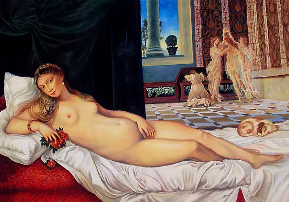 Waldemar Tłuczek - copia - Venere di Urbino di Tiziano