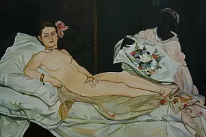 Magdalena Boroń - A copy of the image of Manet's Olympia
