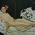 Magdalena Boroń - A copy of the image of Manet's Olympia