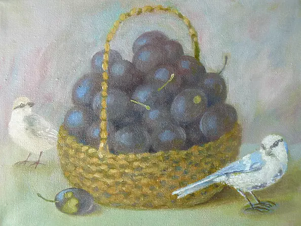 Dorota Wysocka Rzeszutek - basket with plums