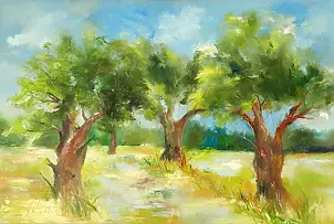 Jolanta Steppun - krajobraz wiejski