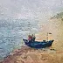 Anna Kos - fishing boat on the beach