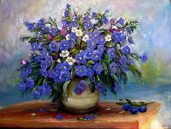 Alicja Urbaniak - kwiatuszki w wazomie