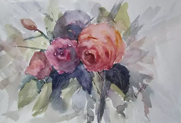 Hanna Uchmańska - kwiaty 3