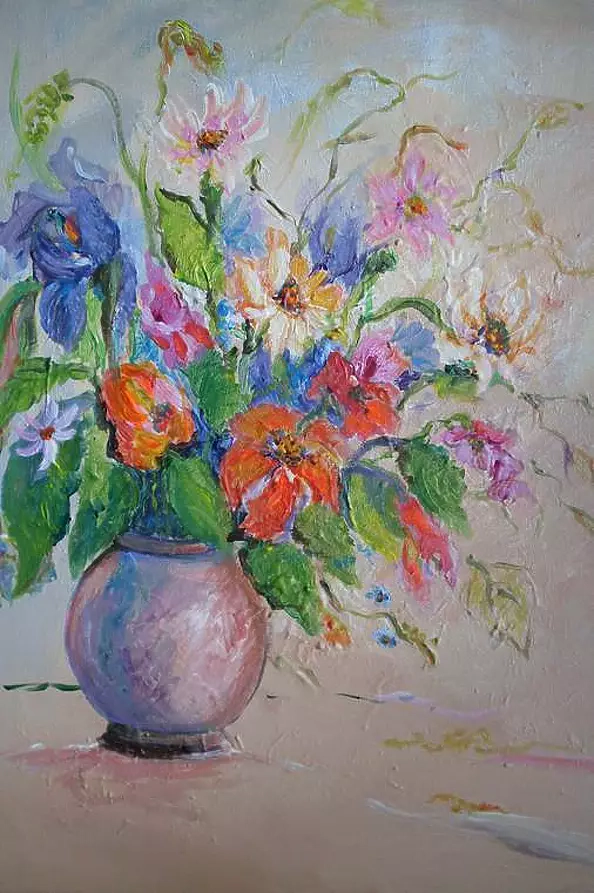 Barbara Kowalska - Flowers in a vase