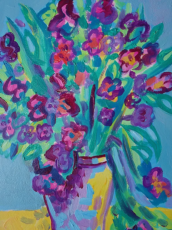Marlena Kuc - kwiaty w wazonie