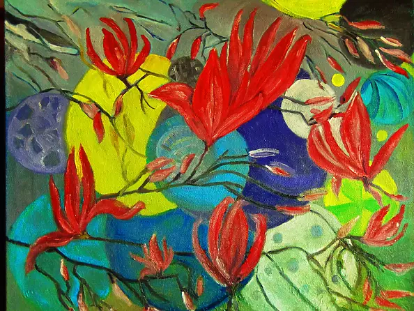 Helga Maria RADOCHOŃSKA - blooming magnolia in abstraction