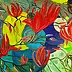 Helga Maria RADOCHOŃSKA - magnolia en fleurs dans l'abstraction