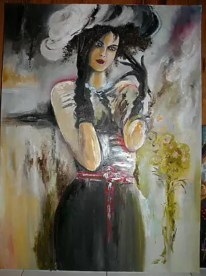 Tadeusz Machowski - lady in black