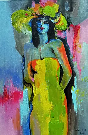 Tadeusz Machowski - lady in green