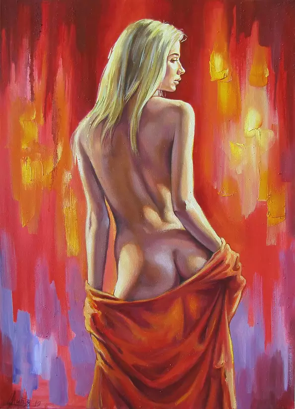 Kostiantyn Shyptia - lady in red