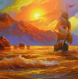 Igor Onoprienko - landscape with sail